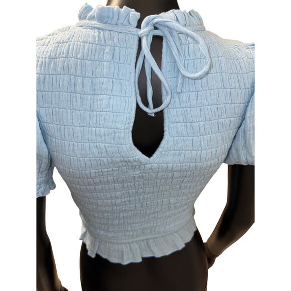 Free People Baby Blue Top Size XS NWT - Picture 3 of 5